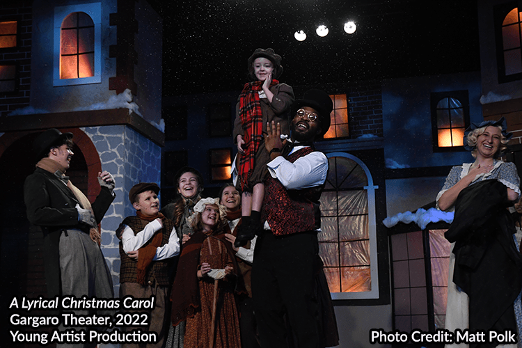 A Lyrical Christmas Carol at the Gargaro Theater, Young Artist Production, 2022. Photo Credit: Matt Polk