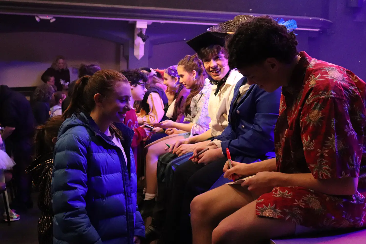 PMT Conservatory students meeting and interacting with attendees
