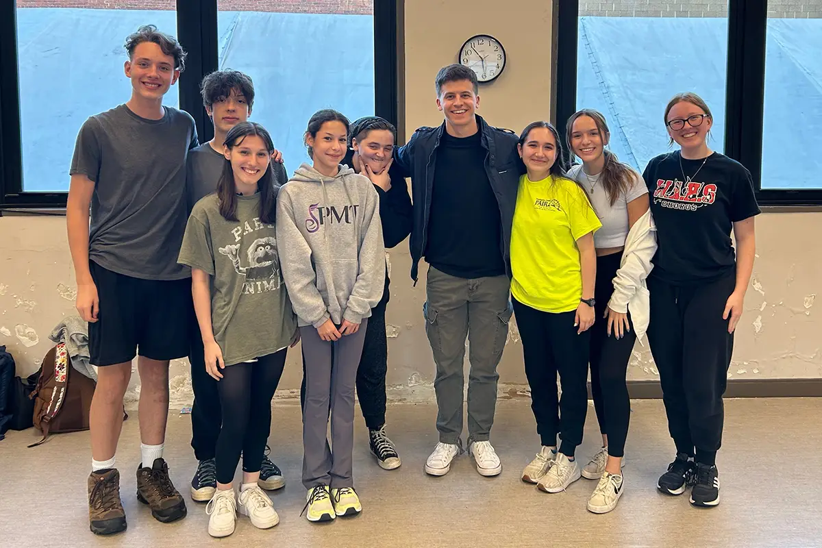 Conservatory students with Barrett Carnahan